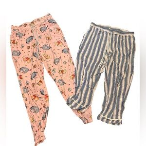 Gilligan & O'Malley Pink and Blue Pajama Bottoms